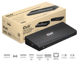 Dokovací stanice Club3D USB-C (5xUSB/USB-C/3xHDMI/2xDP/Ethernet/Audio), Triple 4K napájecí adaptér 

 obrázek produktu 1 z 10