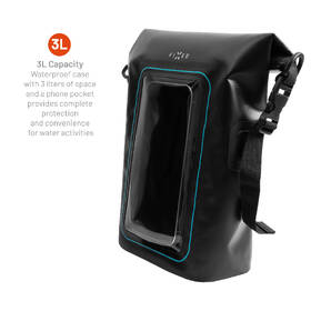 Pouzdro na mobil sportovní FIXED Float Bag s kapsou pro mobilní telefon 3L černé

 obrázek produktu 7 z 8