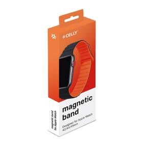 Řemínek Celly magnetický na Apple Watch 42/44/45 mm černý/oranžový

 obrázek produktu 4 z 4