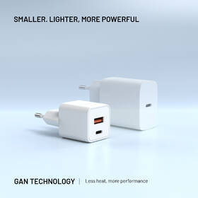 Nabíječka do sítě FIXED GaN Mini s USB-C, USB, 30W bílý

 obrázek produktu 4 z 8