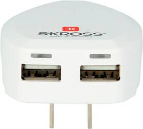 Cestovní adaptér SKROSS pro USA, 2100mA, 2x USB výstup 

 obrázek produktu 4 z 7