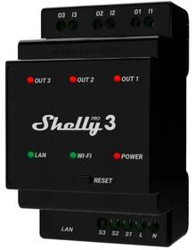 Modul Shelly Pro 3, 3x 16A na DIN lištu, Wi-Fi, LAN 

 obrázek produktu 1 z 3