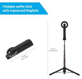Selfie tyč FIXED MagSnap s tripodem a bezdrátovou spouští černá

 obrázek produktu 8 z 13