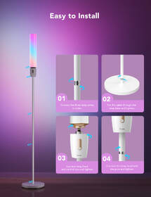 Stojací lampa Govee Smart LED RGBICWW bílé

 obrázek produktu 4 z 8