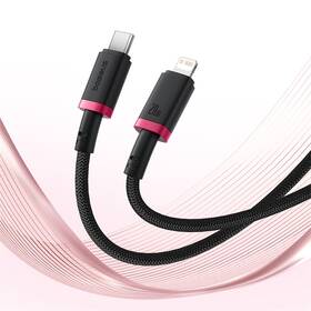 Kabel Baseus Dura USB-C/Lightning, 20W, 1m černý/červený

 obrázek produktu 6 z 16