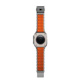 Řemínek NOMAD Stratos Titanium FKM na Apple Watch 45/46/49 mm šedý/oranžový

 obrázek produktu 10 z 12