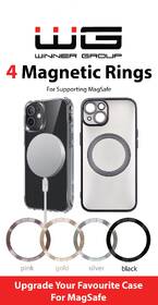 Magnetická nálepka WG MagSafe pro nalepení na kryt, 4ks 

 obrázek produktu 1 z 1