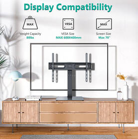 Stojan pro TV STELL SHO 4810, stolní, nastavitelný, pro úhlopříčky 37" - 70", nosnost 40 kg černý

 obrázek produktu 5 z 9