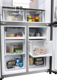 Americká lednice Haier HCR7818DWPT nerez
