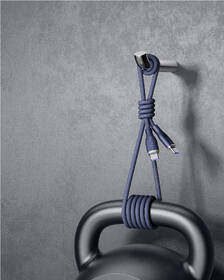 Kabel Voltme Powerlink Rugg Series USB-C/USB-C, CTC 5A/100W 1,8m modrý

 obrázek produktu 2 z 4
