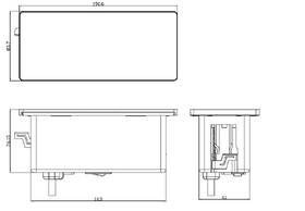 Zásuvkový modul Solight 2 zásuvky, HDMI, USB-A, USB-C, PD 20W, s posuvným krytem, 2 m stříbrný

 obrázek produktu 5 z 6