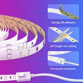LED pásek Govee WiFi, RGB LED strip Light Smart,10m bílý

 obrázek produktu 5 z 7