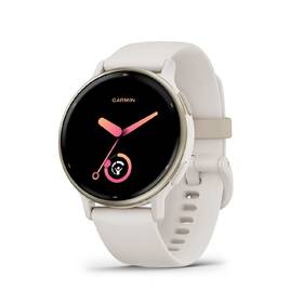 Chytré hodinky Garmin vívoactive 5 - Cream Gold / Ivory Silicone Band 
