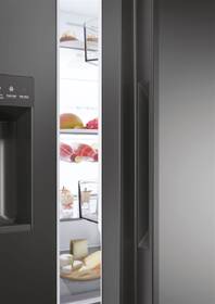 Americká lednice Haier HSW59F18EIPT černá barva
