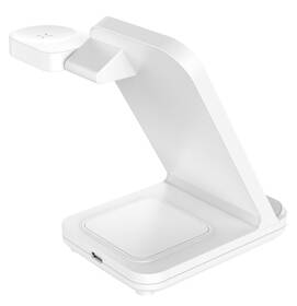 Bezdrátová nabíječka FIXED Powerstation 3v1 pro Samsung bílá barva

