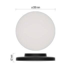 Stropní svítidlo EMOS Dioni 15W, 28cm, 1725lm, teplá-studená bílá černé

 obrázek produktu 3 z 7