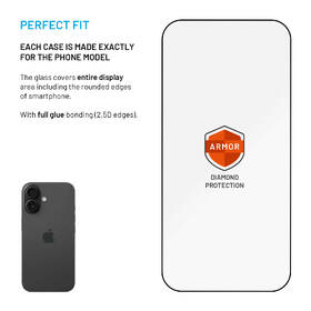 Tvrzené sklo FIXED Armor s Anti-dust aplikátorem a AR vrstvou na Apple iPhone 17 černé

 obrázek produktu 2 z 11