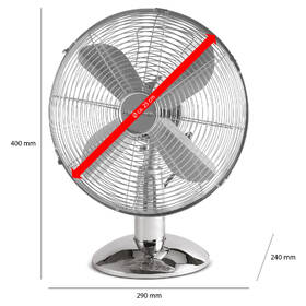 Ventilátor stolní ProfiCare VL 3062 nerez
