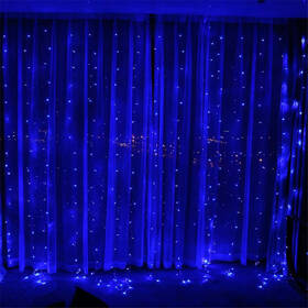 Vánoční osvětlení ColorWay vnitřní, 300 LED, 3× 3m, 220–240V AC, modrá 

 obrázek produktu 6 z 11