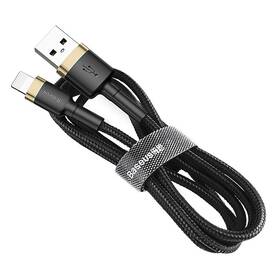 Kabel Baseus Cafule USB/Lightning, 1m černý/zlatý

 obrázek produktu 1 z 10