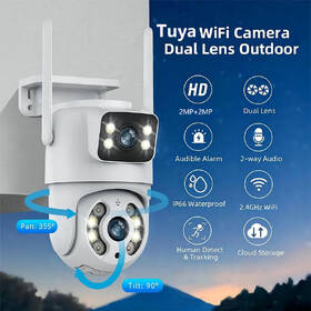 IP kamera IMMAX NEO LITE SMART Security DOUBLE , 355° 90°, Wi-Fi, Tuya bílá

 obrázek produktu 3 z 12