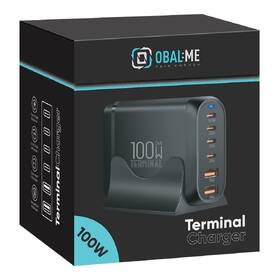Nabíječka do sítě Obal:Me Terminal GaN 4xUSB-C/2xUSB-A, 100W černá

 obrázek produktu 5 z 6