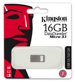 USB Flash Kingston 16GB kovový

 obrázek produktu 3 z 6