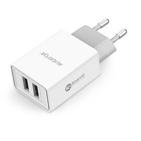 Nabíječka do sítě Aligator 2,4A, 2xUSB, smart IC, USB-C kabel bílá

 obrázek produktu 1 z 3