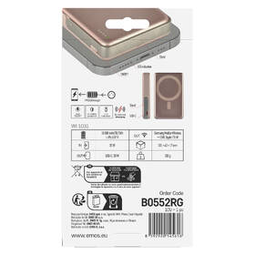 Powerbanka EMOS WI 1031, 20W, 10000 mAh rose gold

 obrázek produktu 17 z 19