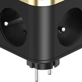 Rozbočovací zásuvka Viking Y33B, 3x zásuvka, 1x USB-A, 2x USB-C, vypínač černá

 obrázek produktu 2 z 3