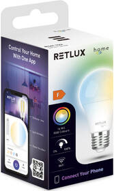 Chytrá žárovka RETLUX RSH 102, A60, E27, 9W, RGB, CCT 

 obrázek produktu 9 z 9