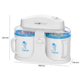 Zmrzlinovač Clatronic ICM 3650 bílý

 obrázek produktu 4 z 5