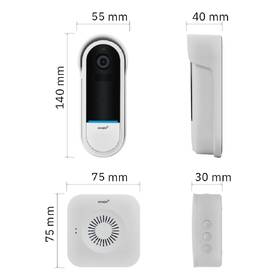 Videozvonek Omajin by Netatmo Wireless Video Doorbell černý/bílý

 obrázek produktu 10 z 11