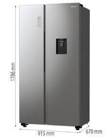Americká lednice Hisense RS711N4WCD šedá

 obrázek produktu 16 z 17