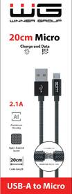 Kabel WG USB-A/micro USB, 20 cm černý

 obrázek produktu 1 z 2