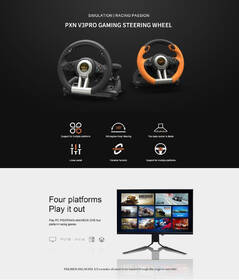 Volant PXN V3PRO Bundle, PC, Switch, PS3/4, Xbox One/X/S series černý

 obrázek produktu 8 z 11