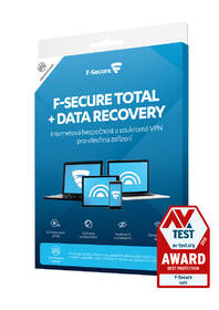 Software F-Secure TOTAL DR - FAMILY, 5 zařízení / 1 rok; Data Recovery 1 zařízení / 1 rok, krabička 

 obrázek produktu 1 z 1