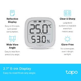 Senzor TP-Link Tapo T315, chytrý teplotní senzor s displejem 

 obrázek produktu 1 z 9