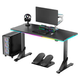 Herní stůl ULTRADESK IRON, 132,5 x 60,5 cm černý

 obrázek produktu 5 z 8