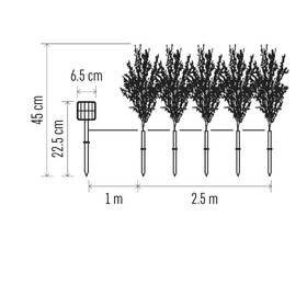 LED dekorace EMOS větvičky, 50 LED, teplá bílá (5 ks) 

 obrázek produktu 2 z 5