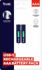 Baterie nabíjecí Trust AAA, USB-C, 2ks 

 obrázek produktu 7 z 7