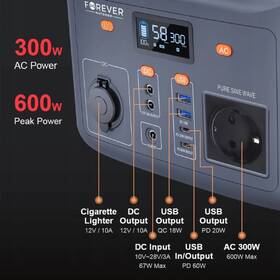 Nabíjecí stanice Forever OS300 300W (307 Wh) šedá/oranžová

 obrázek produktu 2 z 4