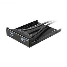 Adaptér AKASA pro 2,5" SSD/HDD, 2x USB 3.0 do 3,5" 
