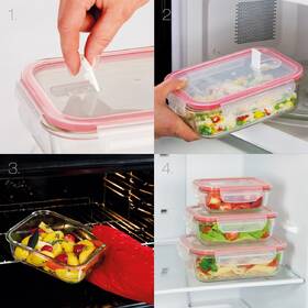 Dóza na potraviny Tescoma FRESHBOX GLASS 0,6 l sklo/plast

 obrázek produktu 1 z 1