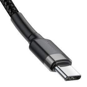 Kabel Baseus Cafule USB-C/USB-C, PD 2.0 60W, 2m černý/šedý

 obrázek produktu 2 z 7