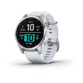 Chytré hodinky Garmin fenix 7S Glass - Silver/ White Silicone Band 

 obrázek produktu 6 z 10
