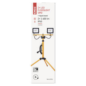 Reflektor EMOS Hobby Slim, 2x 20,5W, trojnožka černý/žlutý

 obrázek produktu 2 z 2