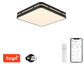 Stropní svítidlo IMMAX NEO LITE PERFECTO SMART, čtverec, 30cm, 24W, TUYA Wi-Fi černé

 obrázek produktu 2 z 7