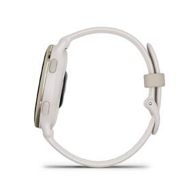 Chytré hodinky Garmin vívoactive 5 - Cream Gold / Ivory Silicone Band 

