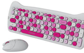 Klávesnice s myší Canyon Kitty edice HSET-W6  bezdrátový set + podložka,  CZ layout růžová

 obrázek produktu 4 z 5